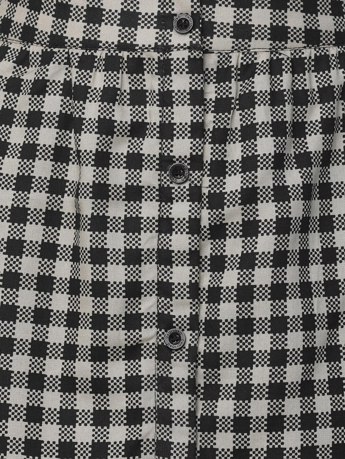 black checkered a-line skirt - 18105881 - Standard Image - 2