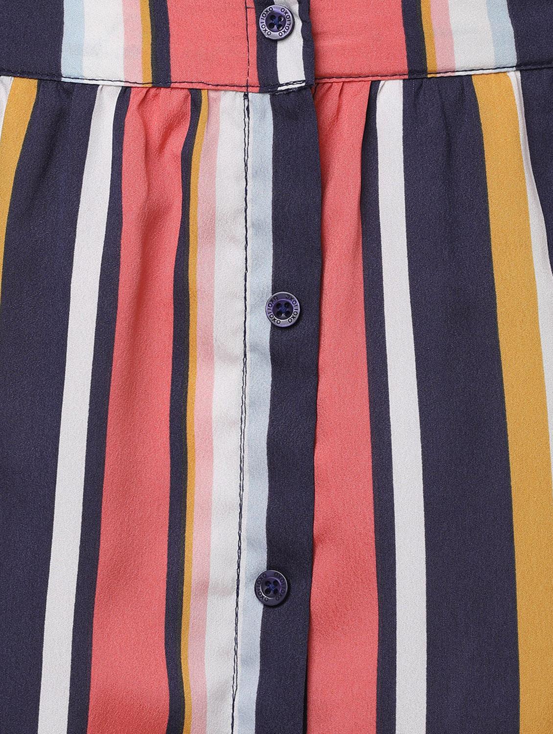 multi colored striped a-line skirt - 18105886 - Standard Image - 2