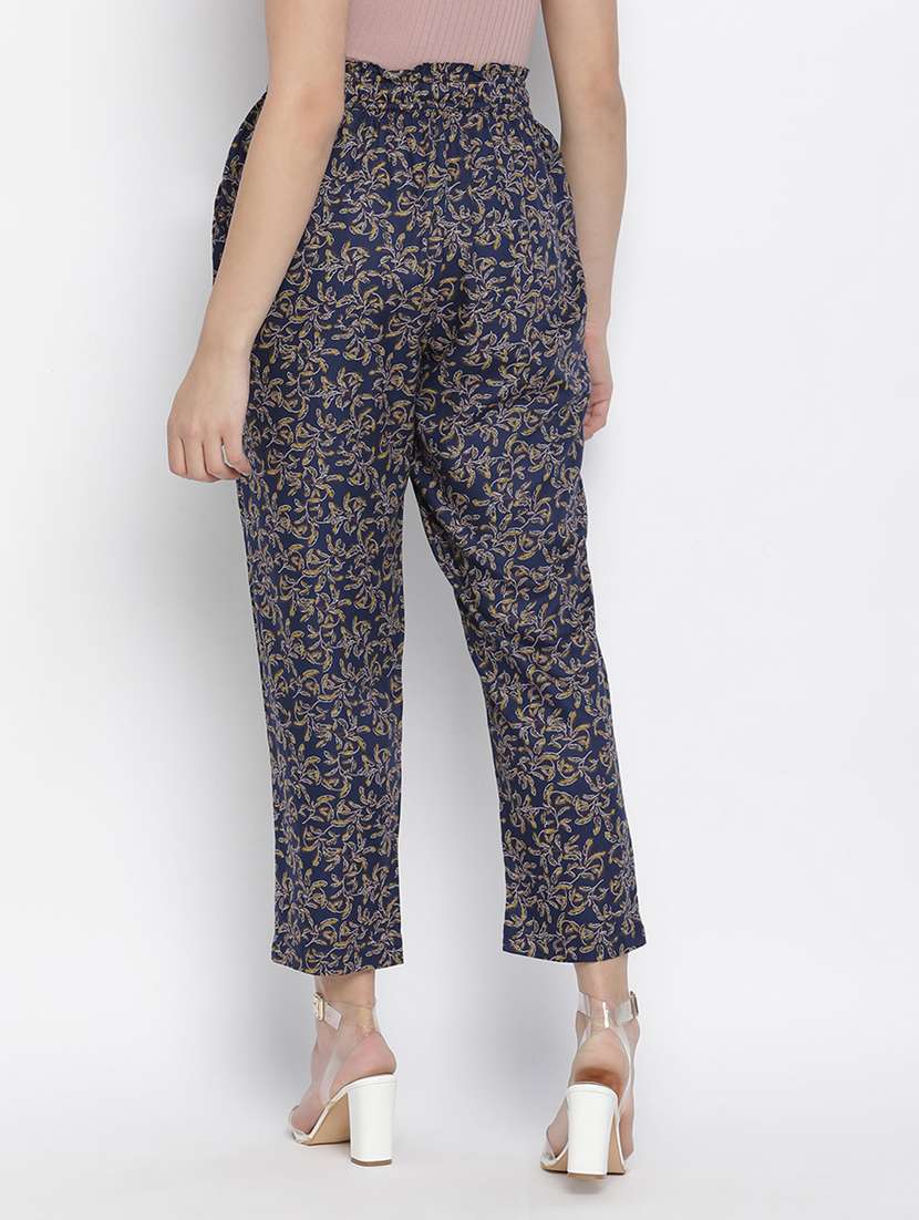 tie front printed flat front trouser  - 18105908 -  Standard Image - 2