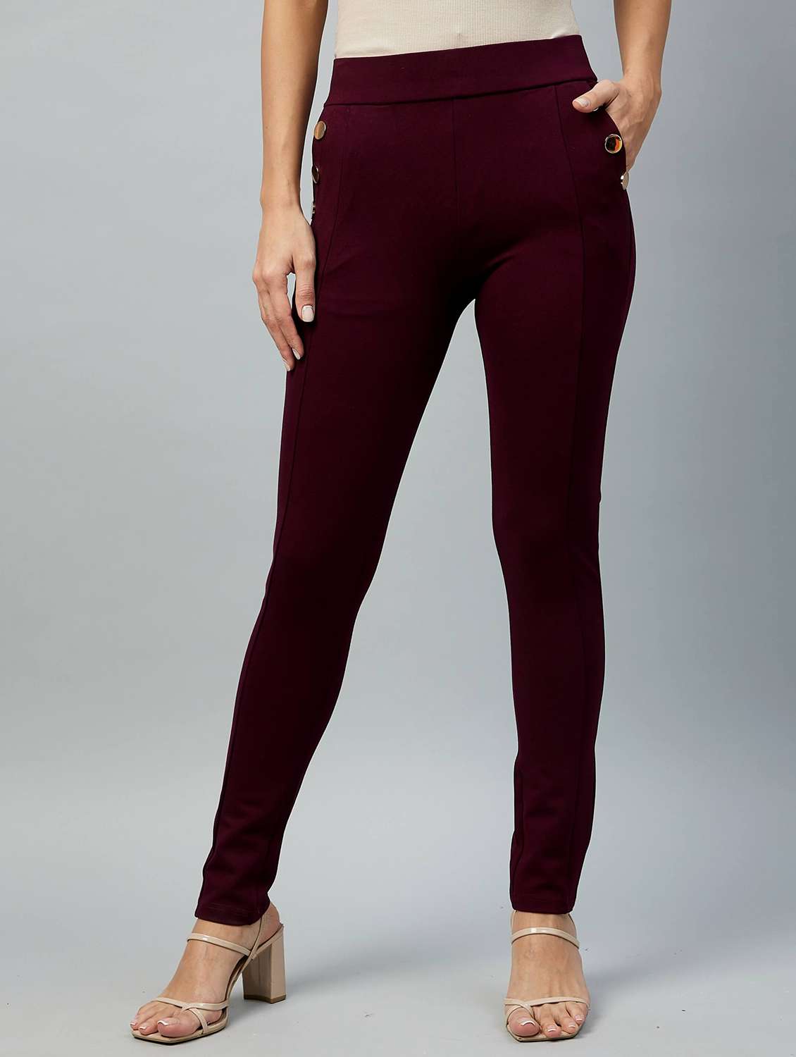 high rise solid jegging