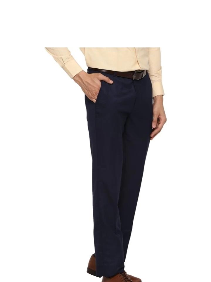 light blue cotton trousers - 18107927 - Standard Image - 2
