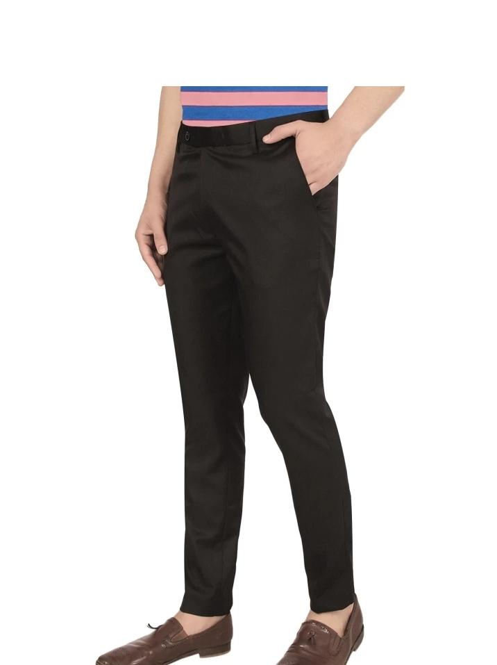 light blue cotton trousers - 18107928 - Standard Image - 2