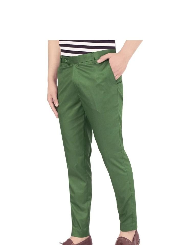 light blue cotton trousers - 18107929 - Standard Image - 2