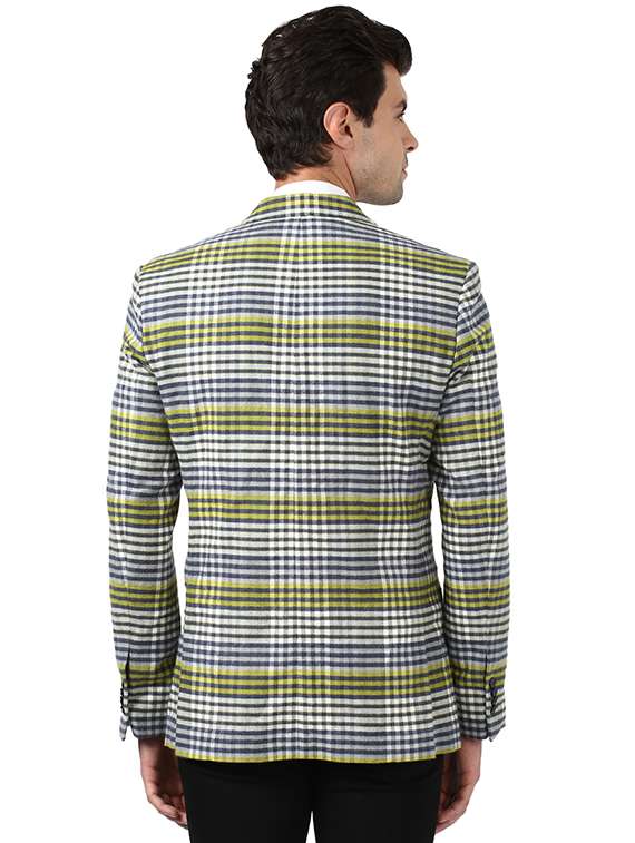 grey checkered casual blazer - 18108176 -  Standard Image - 2