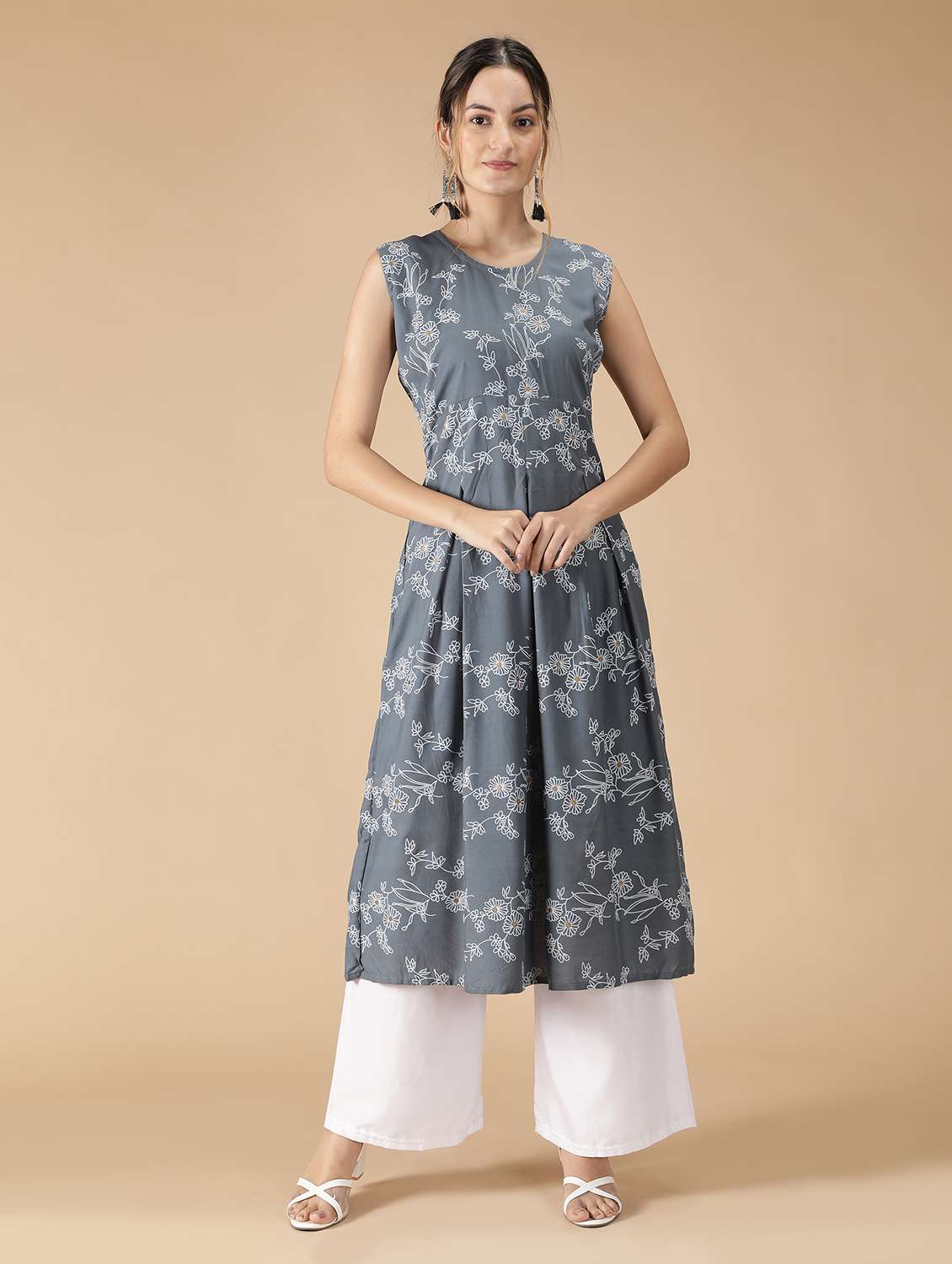 women's flared kurta