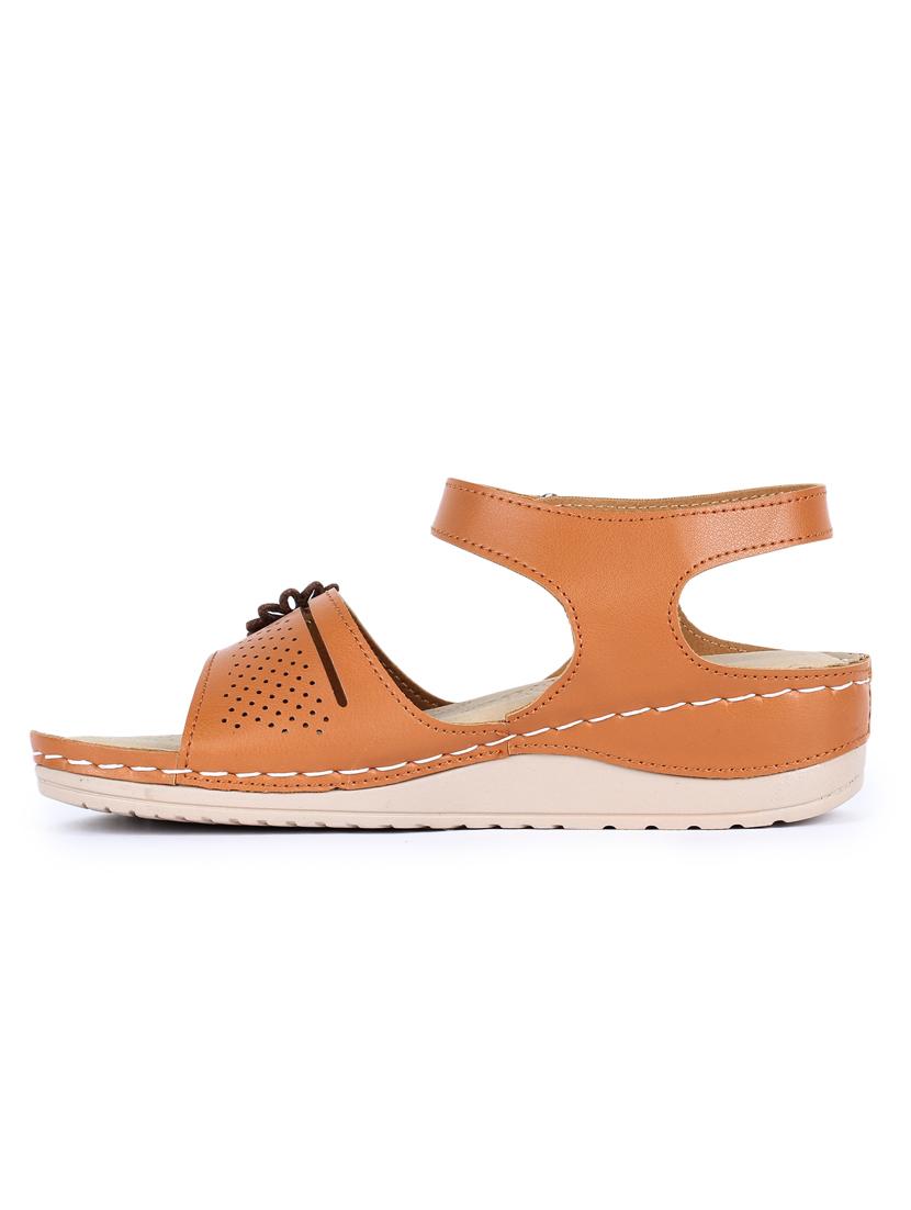 tan back strap wedge - 18110115 - Standard Image - 2