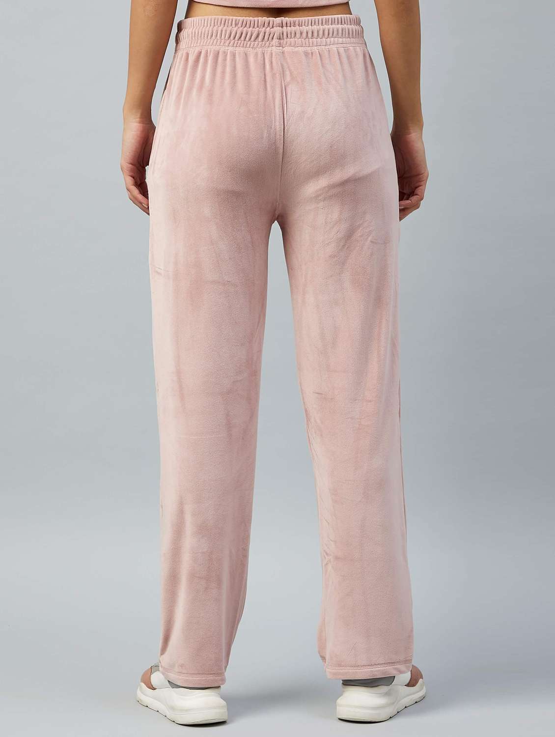 mid rise solid track pant - 18110251 -  Standard Image - 2