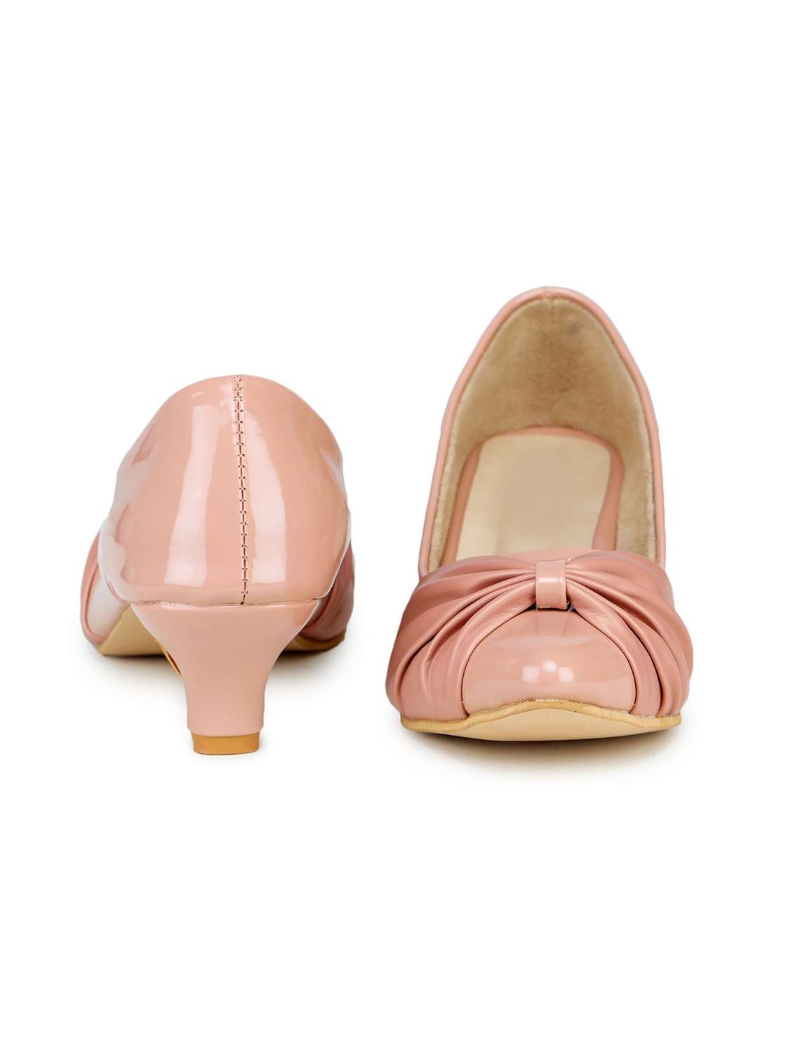 pink synthetic slip on pumps - 18111460 -  Standard Image - 2