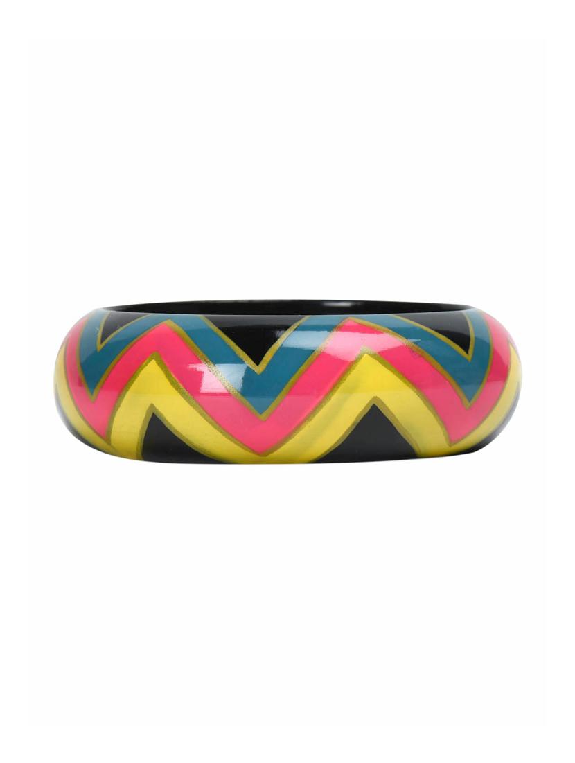 set of 3 multi colored wood bangle - 18112541 - Standard Image - 2