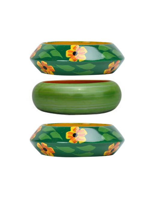 set of 3 multi colored wood bangle - 18112595 -  Standard Image - 0