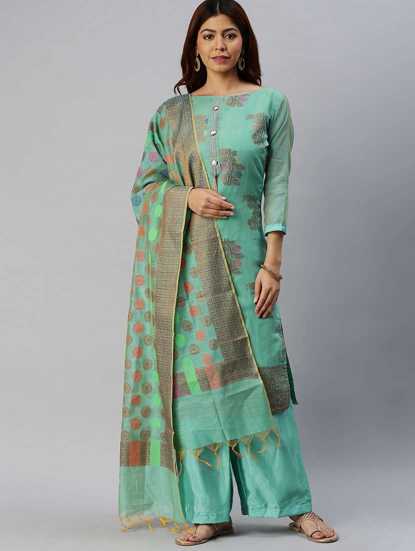 embroidered unstitched suit set