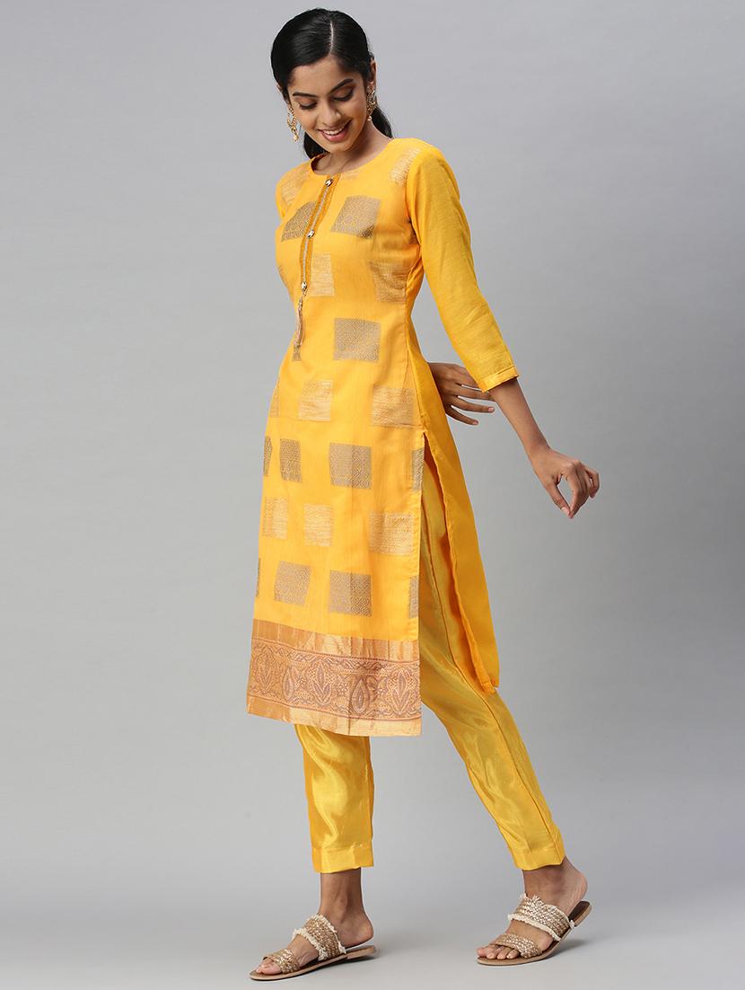 embroidered unstitched suit set - 18113082 - Standard Image - 2