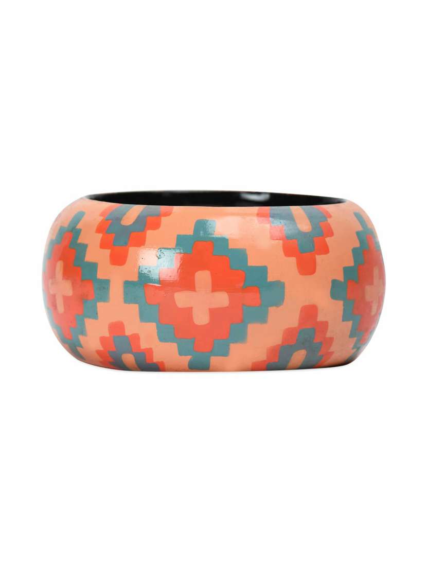 multi colored wood bangle