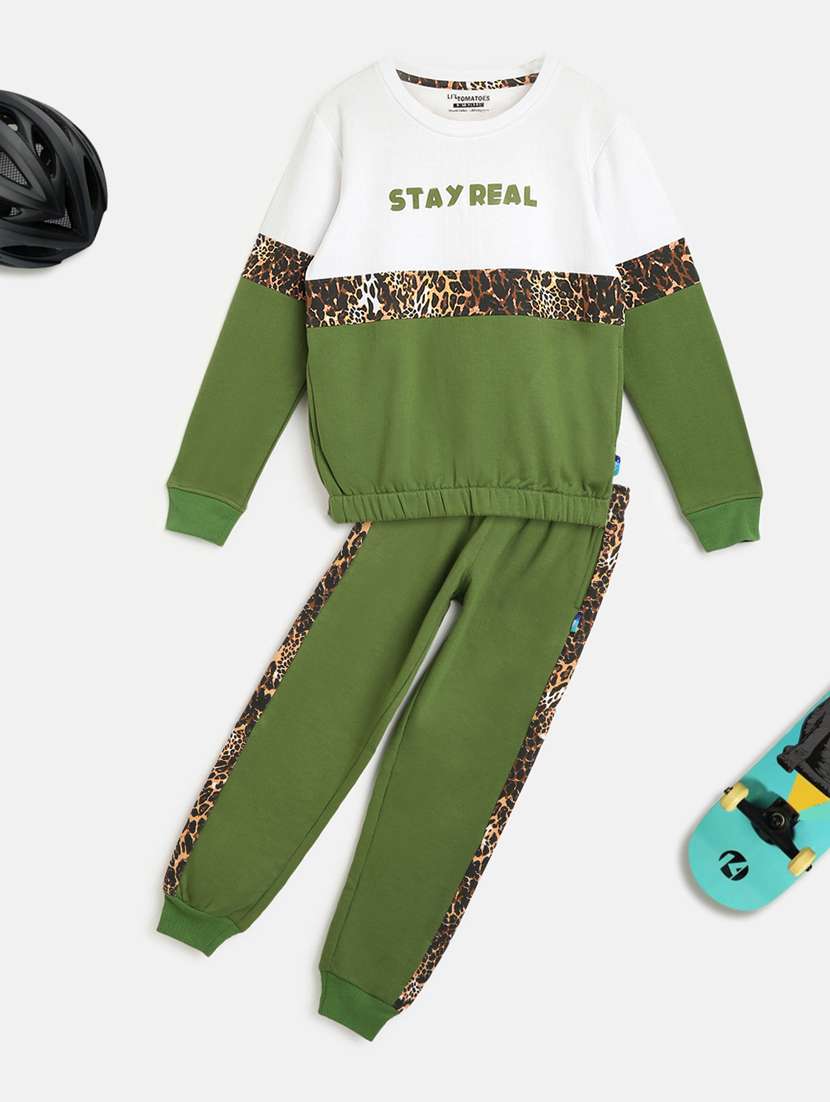 green cotton sportswear