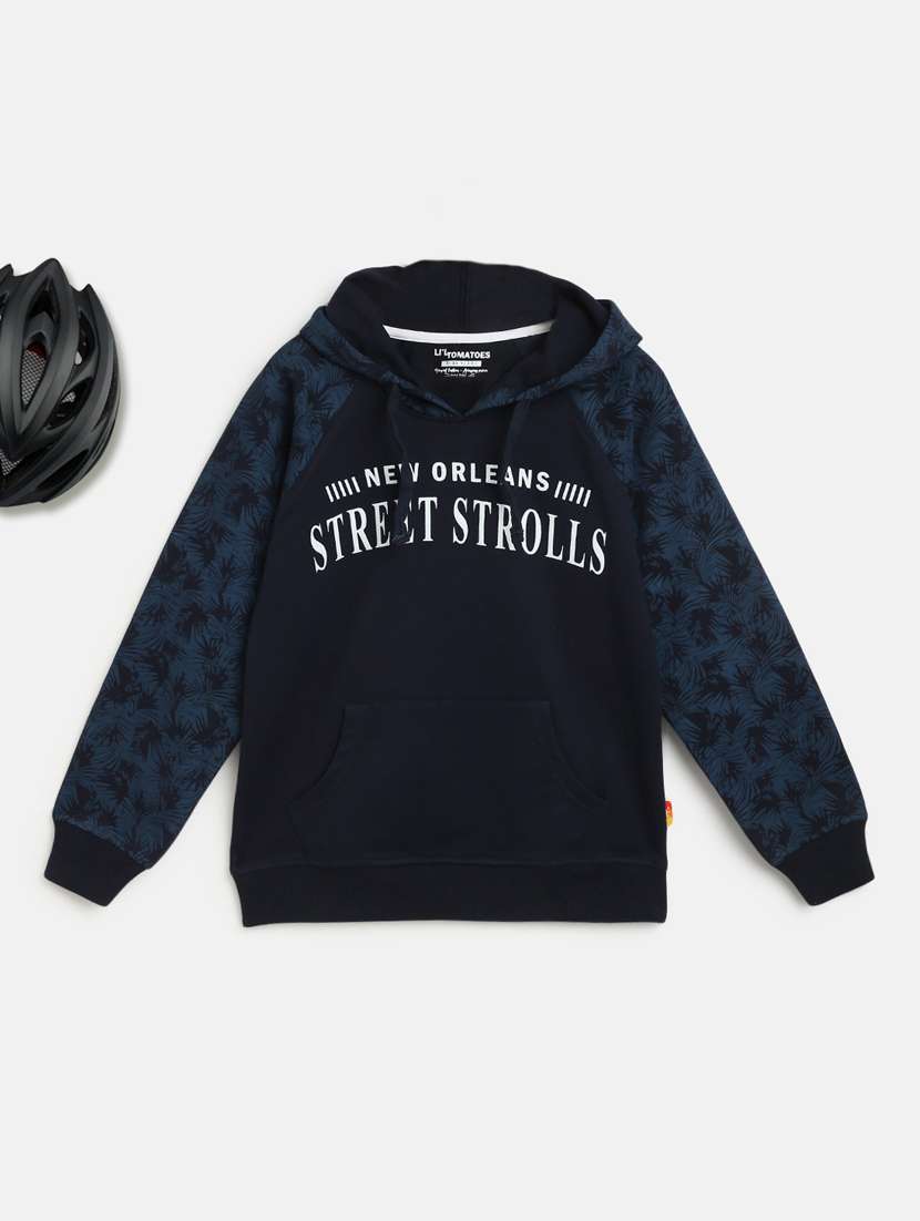 boys color block sweatshirt