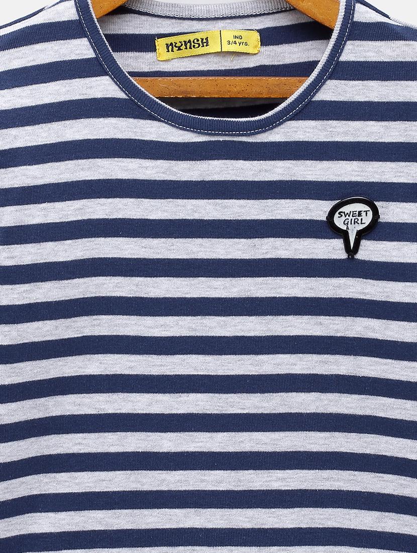 round neck striped tee - 18117469 - Standard Image - 2