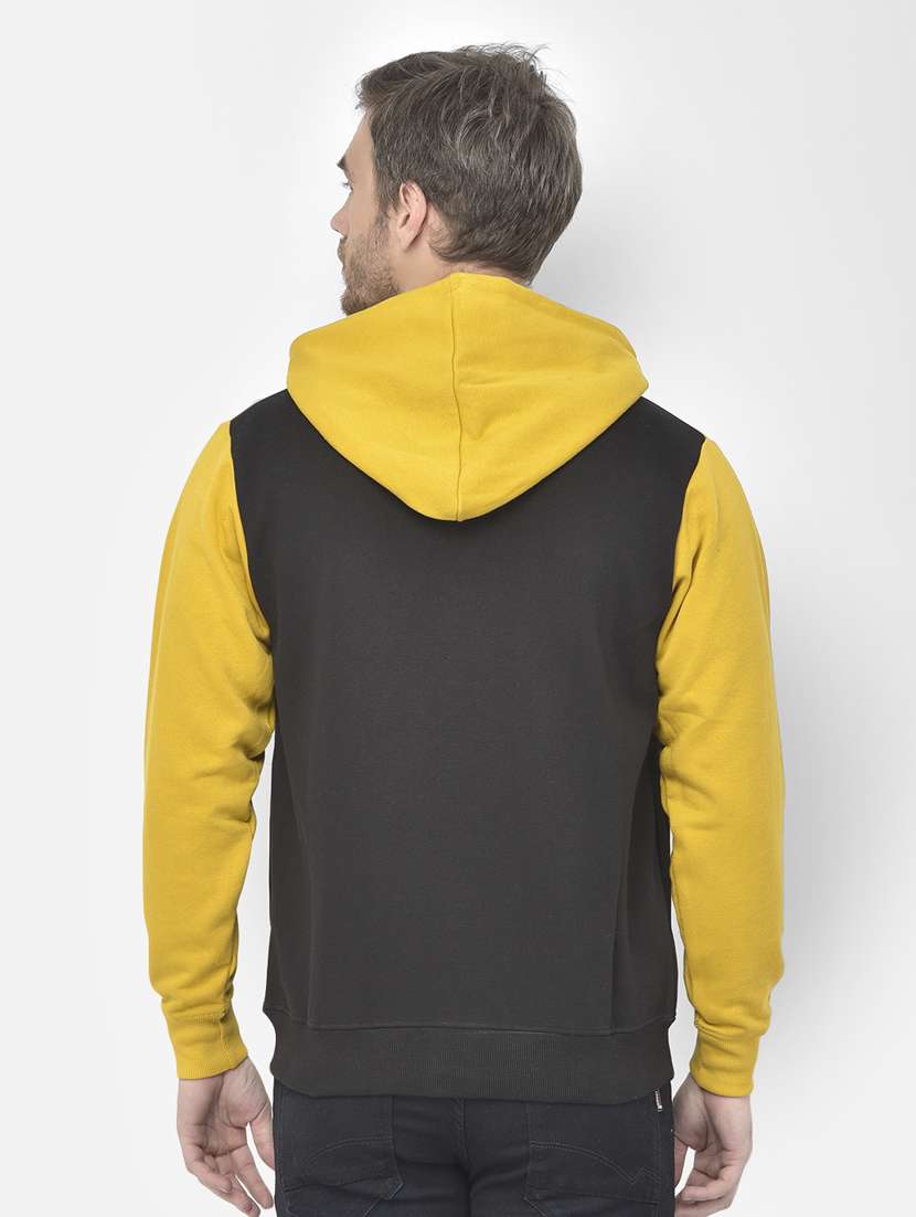 men color block long sleeve hooded sweatshirt - 18117703 -  Standard Image - 2