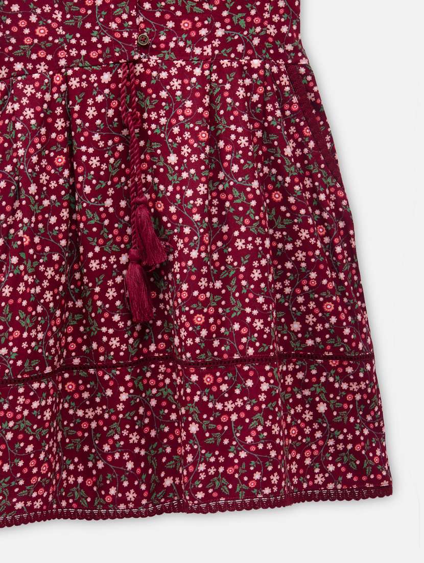 purple printed frock - 18118696 -  Standard Image - 2