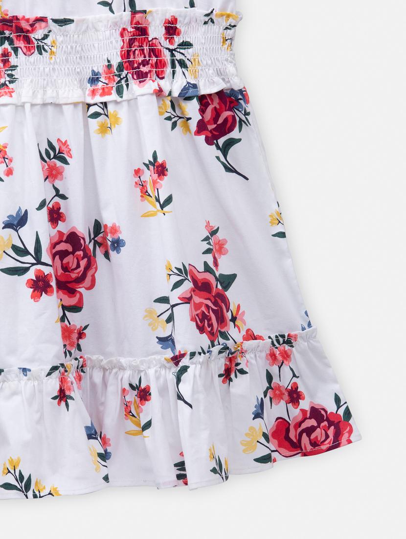 white floral frock - 18118705 - Standard Image - 2