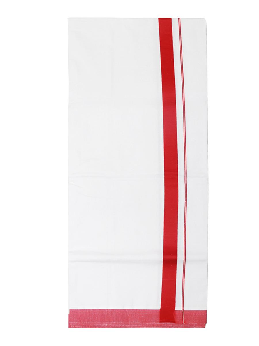 traditional men's 2 mtr white dhoti - 18119373 - Standard Image - 2