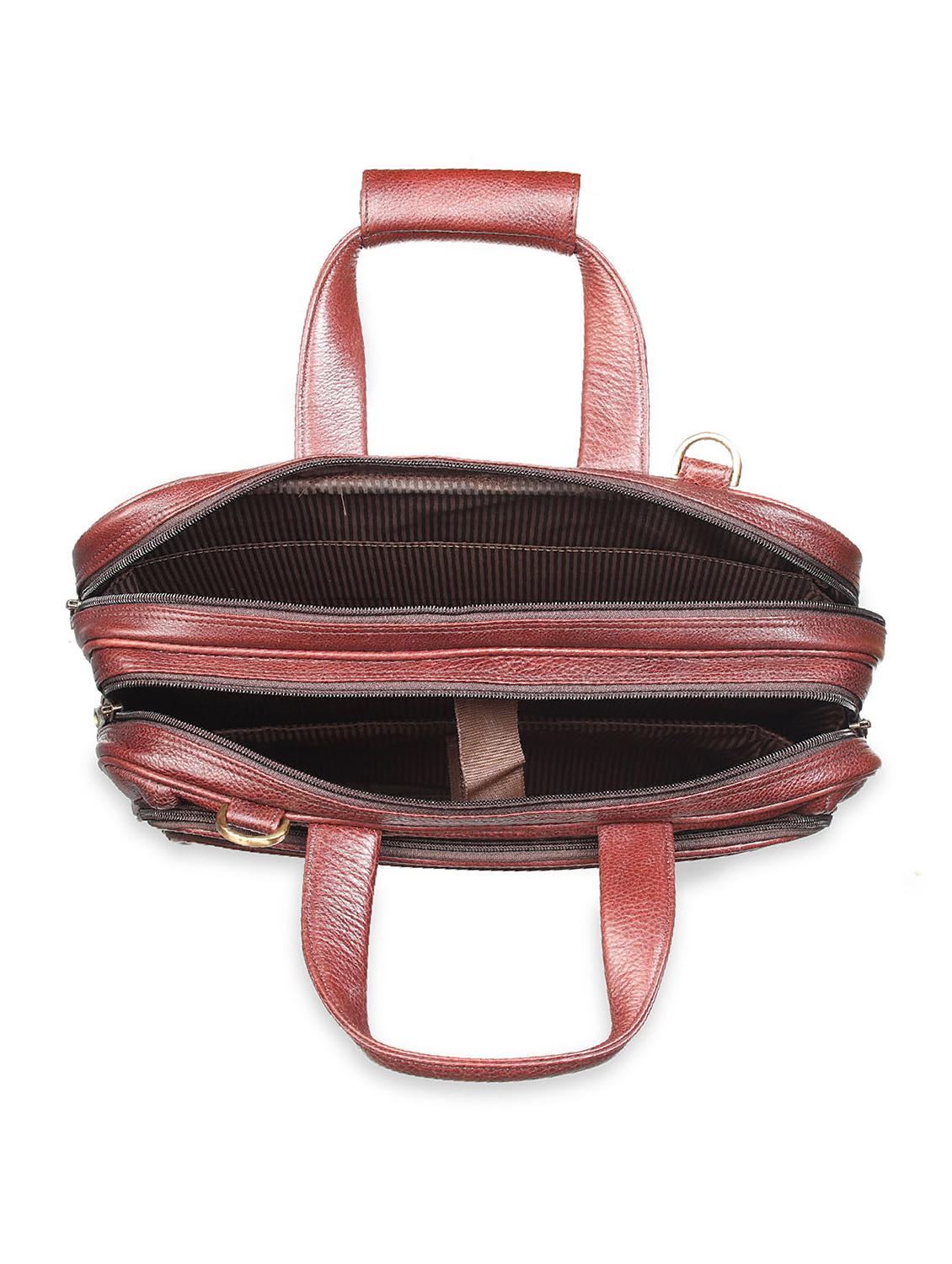 maroon leather laptopbag - 18119668 - Standard Image - 2