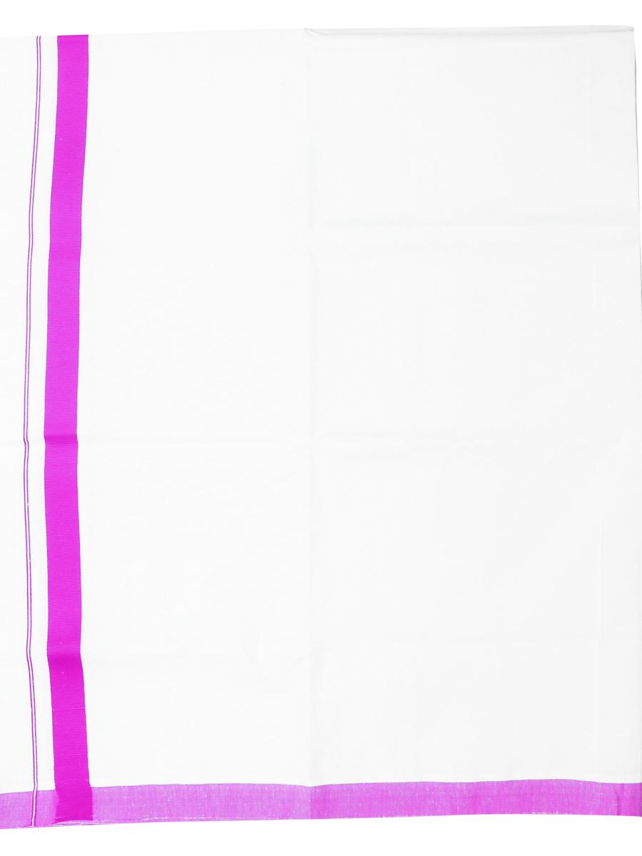 traditional men's 2 mtr white dhoti - 18119676 - Standard Image - 2