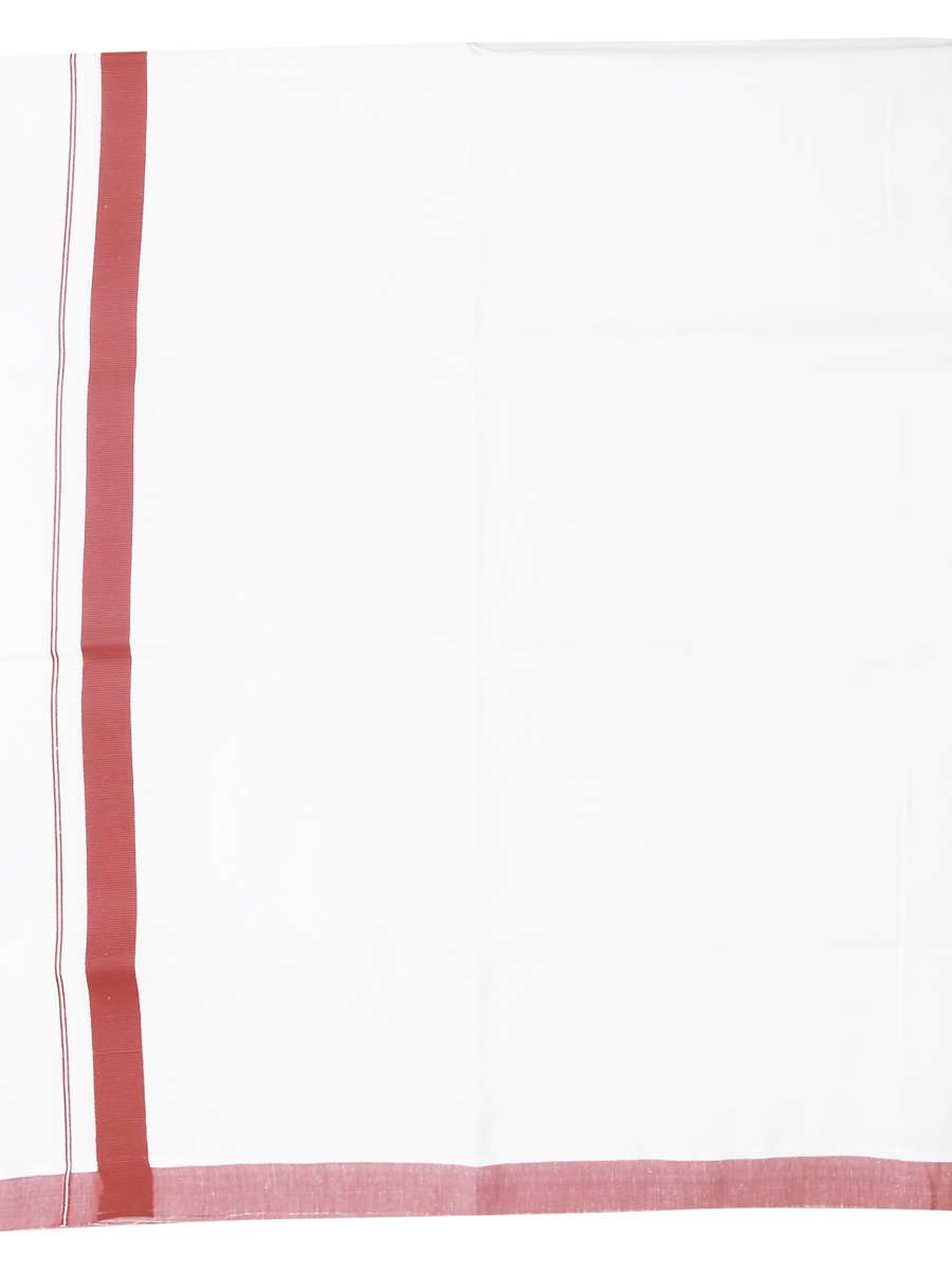 traditional men's 2 mtr white dhoti  - 18119680 -  Standard Image - 2