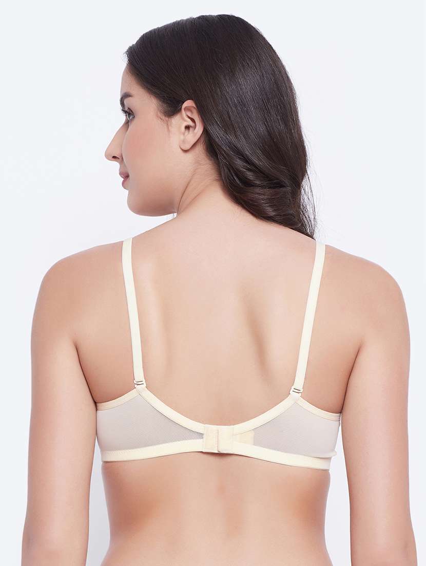 beige solid t-shirt bra - 18119779 -  Standard Image - 2