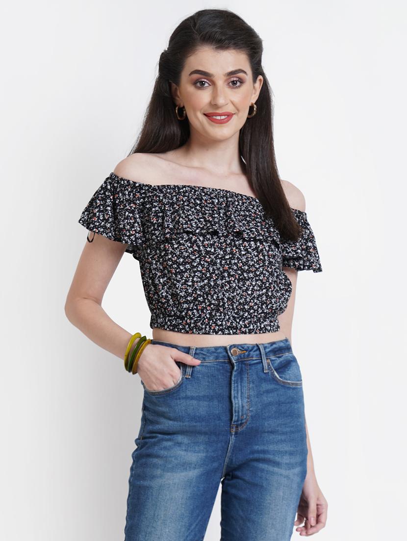women's blouson off shoulder top - 18120382 - Zoom Image - 0