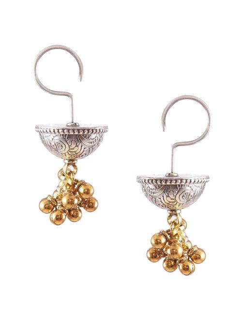 handcrafted gold earring - 18137956 - Standard Image - 0
