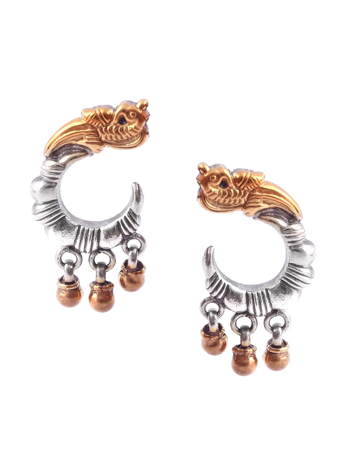 handcrafted gold earring
