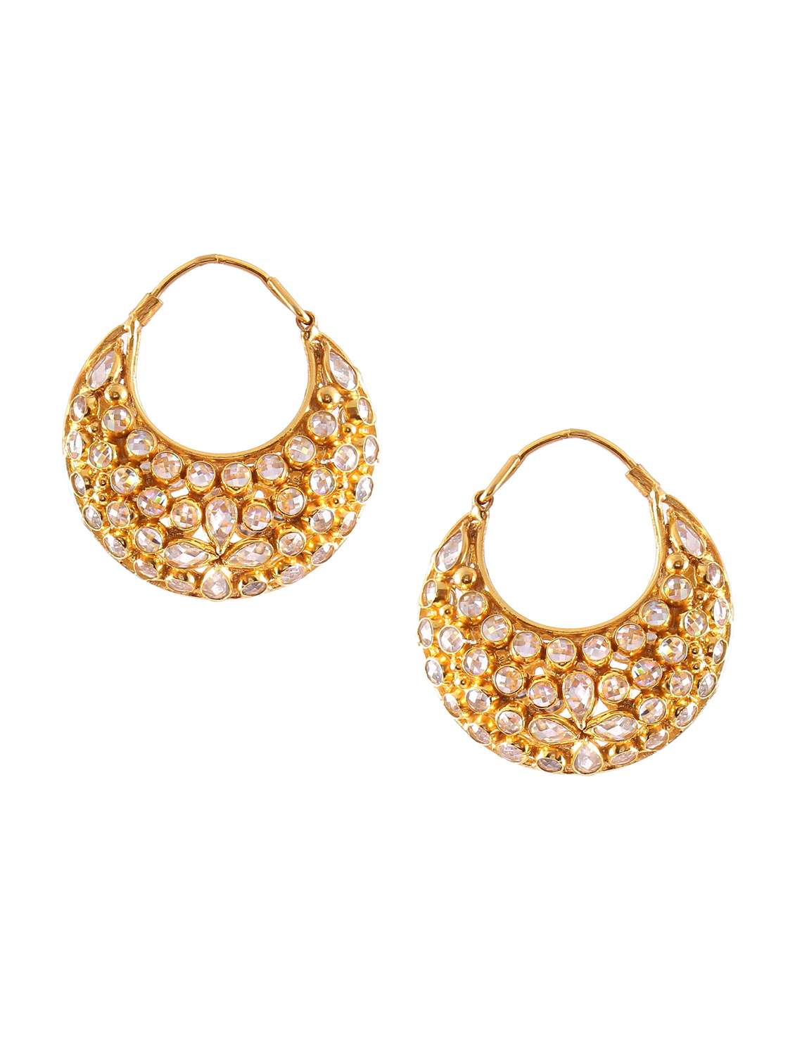 handcrafted gold earring