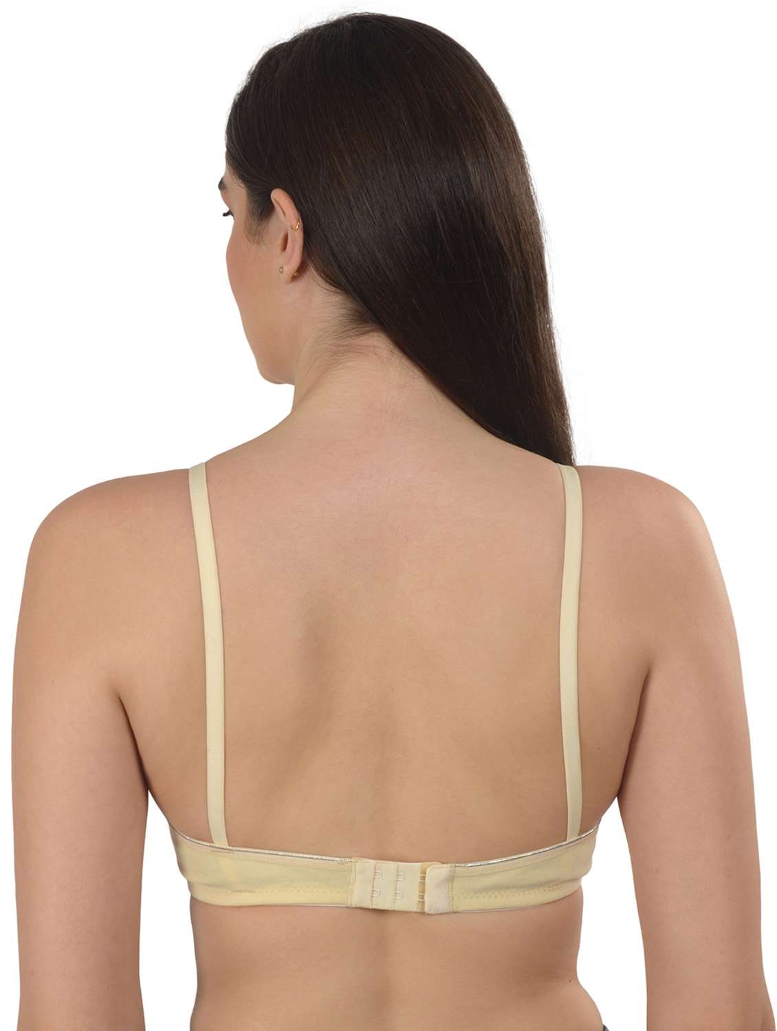 beige solid t-shirt bra - 18138451 -  Standard Image - 2