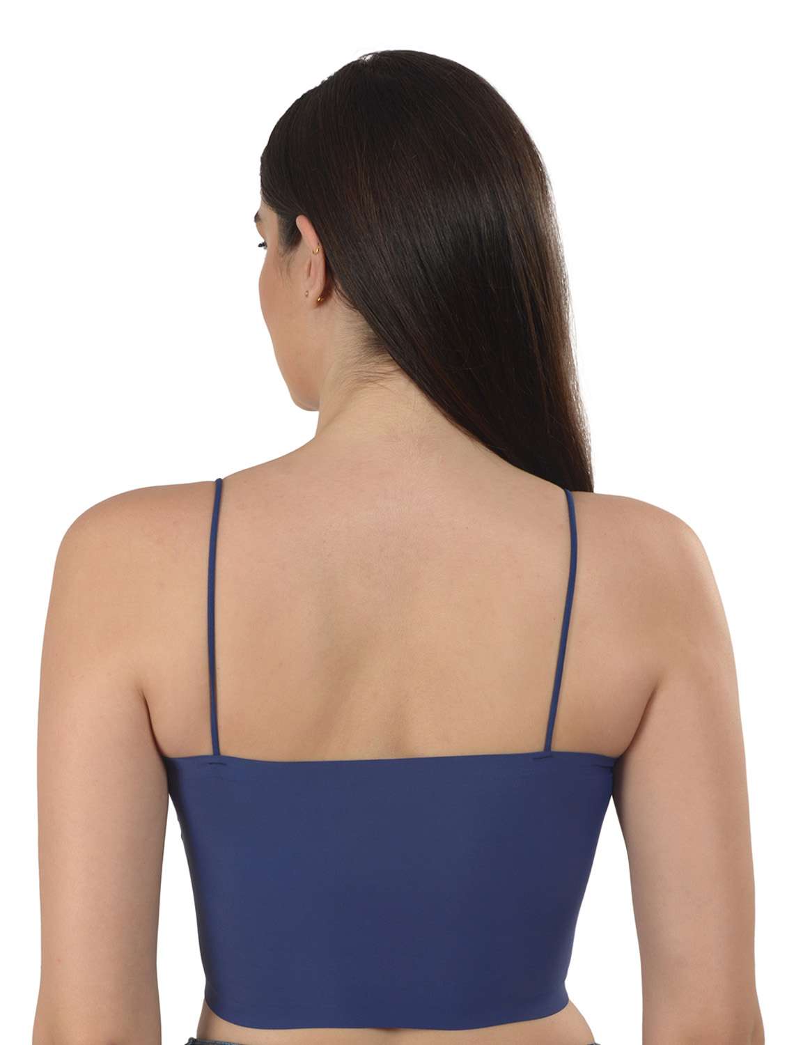 blue solid bralette bra - 18138472 -  Standard Image - 2