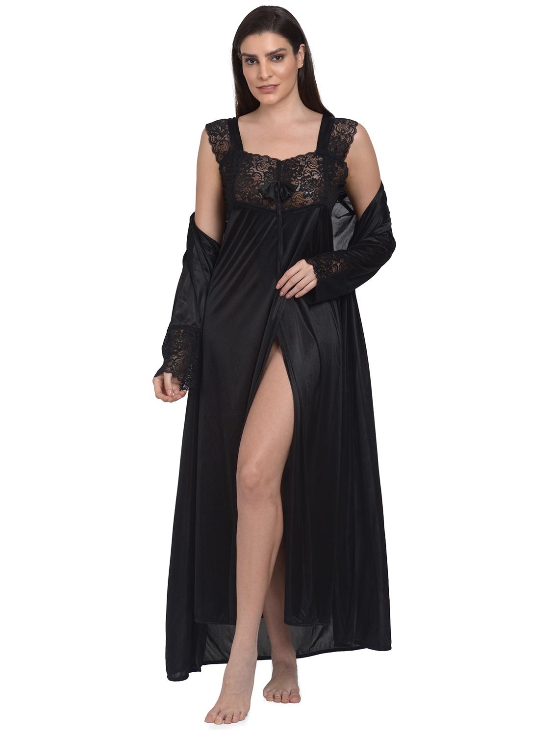 black nylon babydoll - 18138544 - Standard Image - 2
