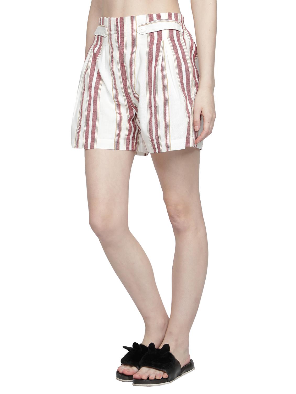 red cotton regular shorts - 18138568 - Standard Image - 2