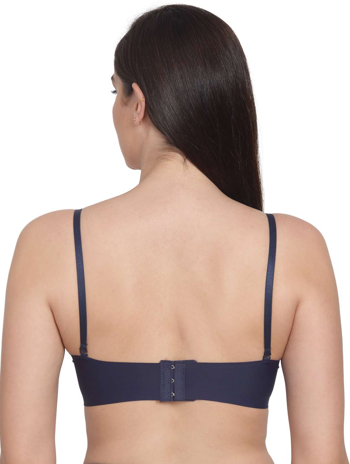navy blue cotton blend tshirt bra - 18138598 - Standard Image - 2