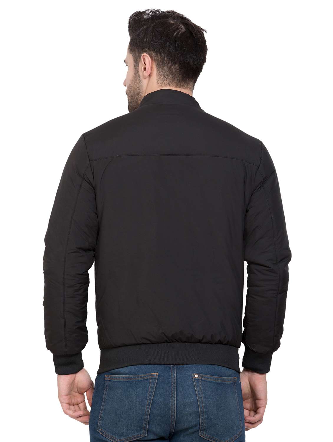black polyester bomber jacket - 18139890 -  Standard Image - 2