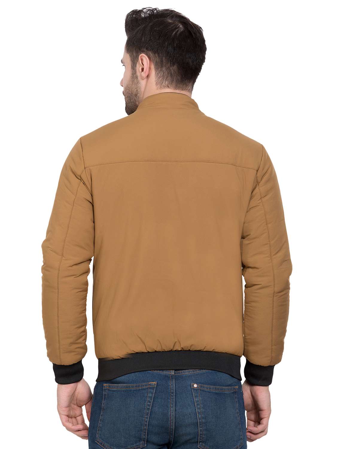 brown solid bomber jacket - 18139892 -  Standard Image - 2