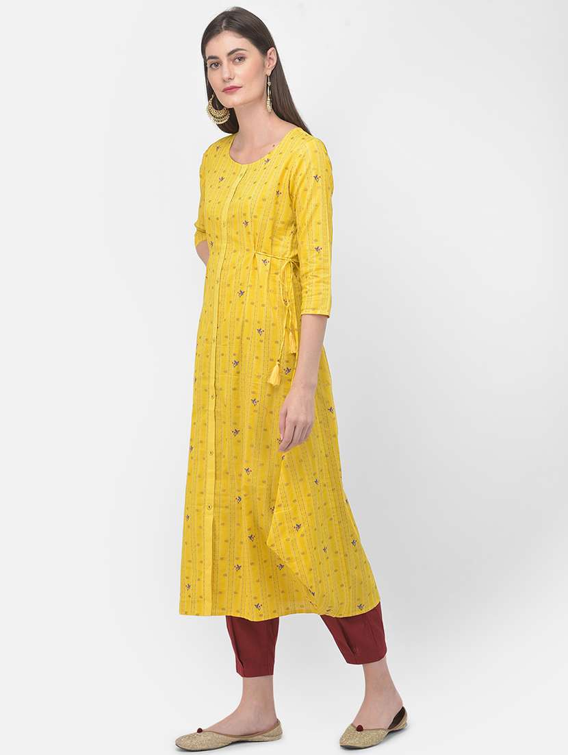 women's front slit kurta - 18141342 - Standard Image - 2