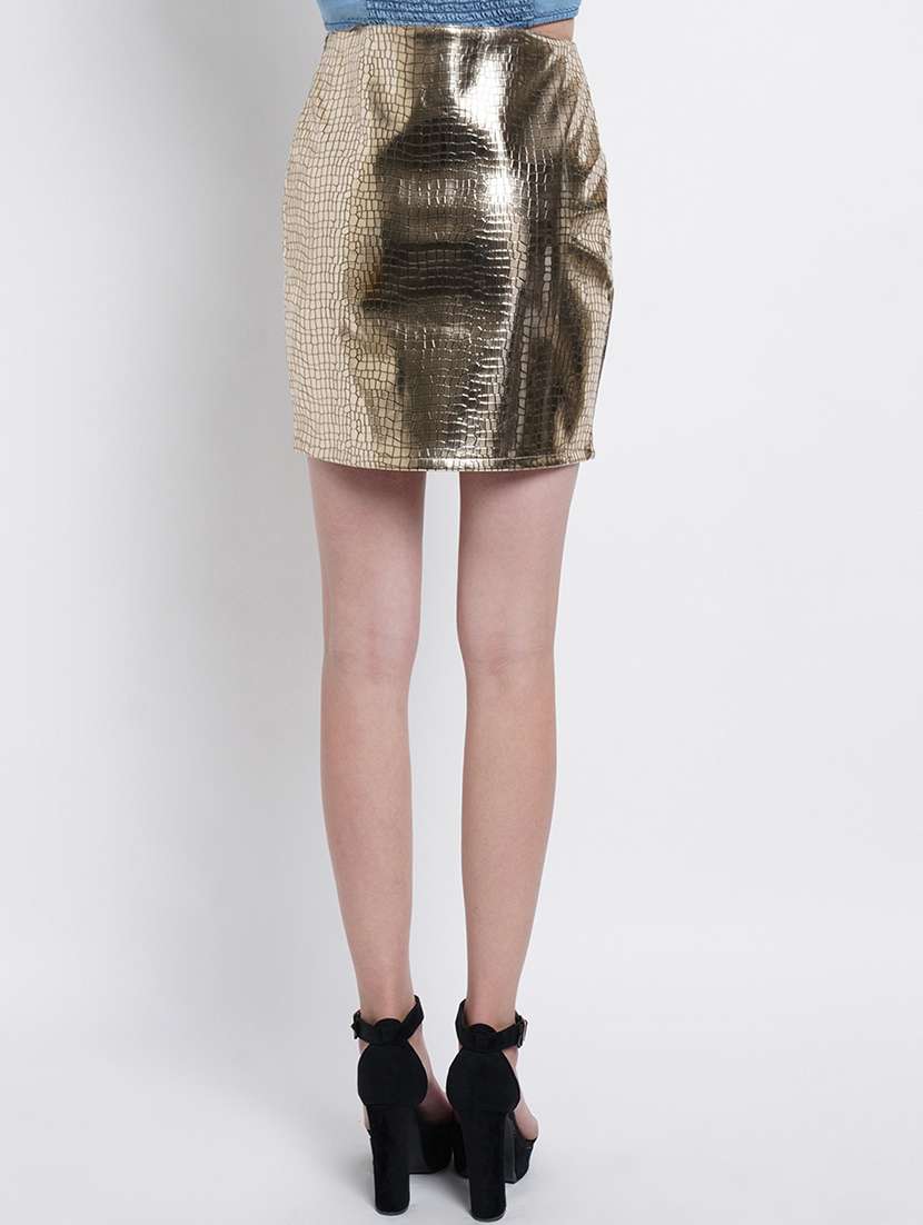 gold printed pencil skirts  - 18141584 -  Standard Image - 2