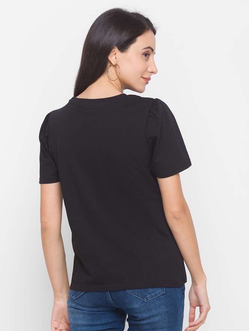 women's plain round neck t-shirt - 18141989 -  Standard Image - 2