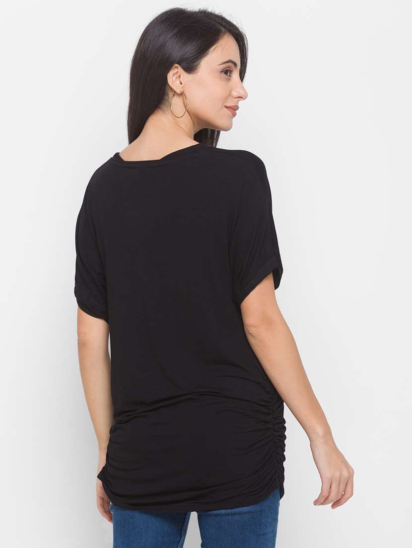 women's plain round neck t-shirt - 18141990 -  Standard Image - 2