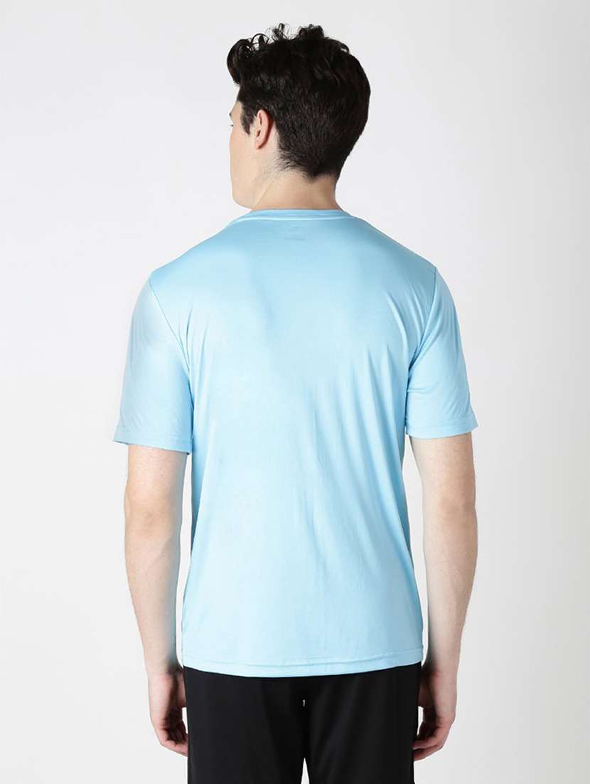 blue solid t-shirt - 18143500 - Standard Image - 2