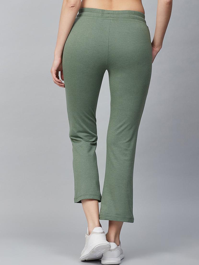 green cotton track pants - 18144947 - Standard Image - 2