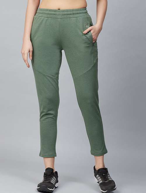 green cotton track pants - 18144950 - Standard Image - 0