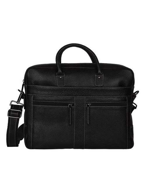 black leather messenger messenger bag - 18145131 - Standard Image - 0
