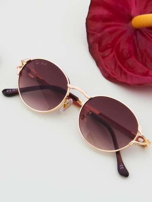 pearl by ted smith uv protection round sunglasses stylish trending for men women (55) - 18145776 -  Standard Image - 0