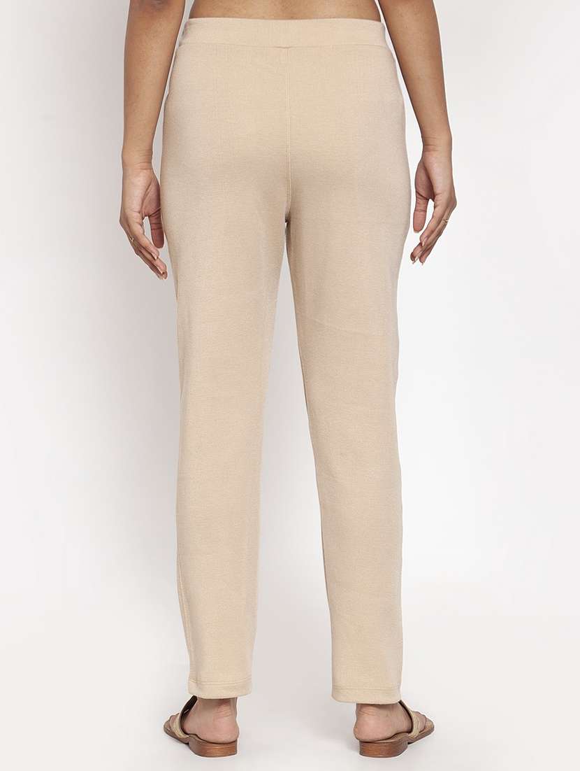 women solid ankle length pants - 18146272 -  Standard Image - 2