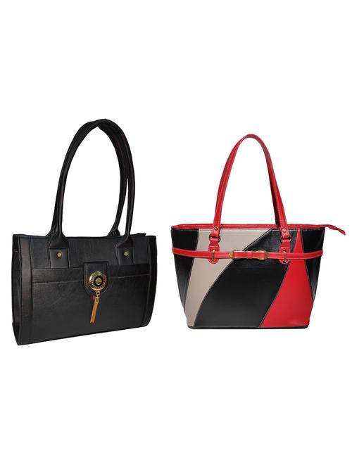multi colored leatherette (pu) combo handbag - 18146351 -  Standard Image - 0